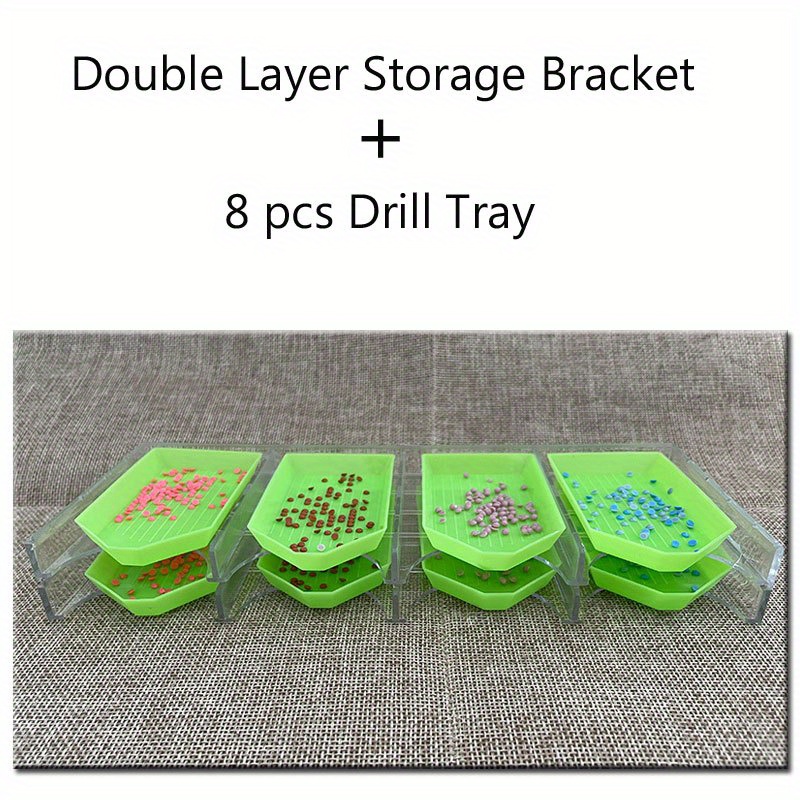 Multi-function Diamond Painting Tray Holder DIY Diamond Embroidery Tool  Storage Tray Drill Pen Organizer Storage Box DIY Craft