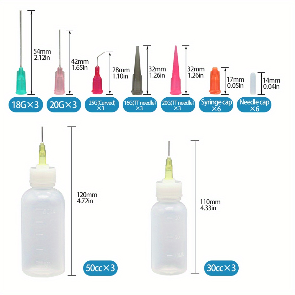 Needle Bottle Applicator Needle Tip Glue Bottle Squeeze - Temu