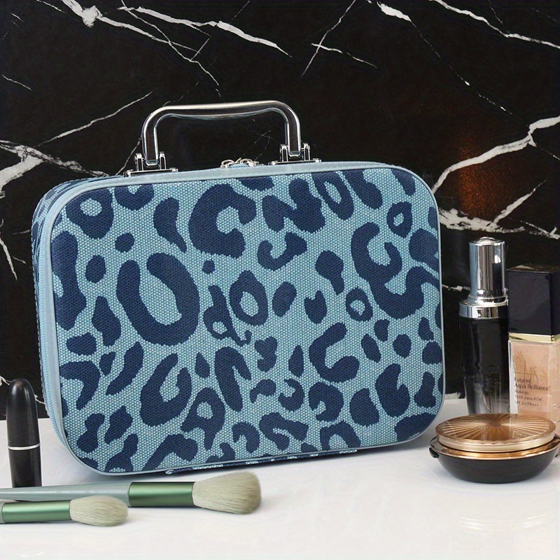Leopard Pattern Makeup Bag Travel Toiletry Bag Portable Makeup Bag