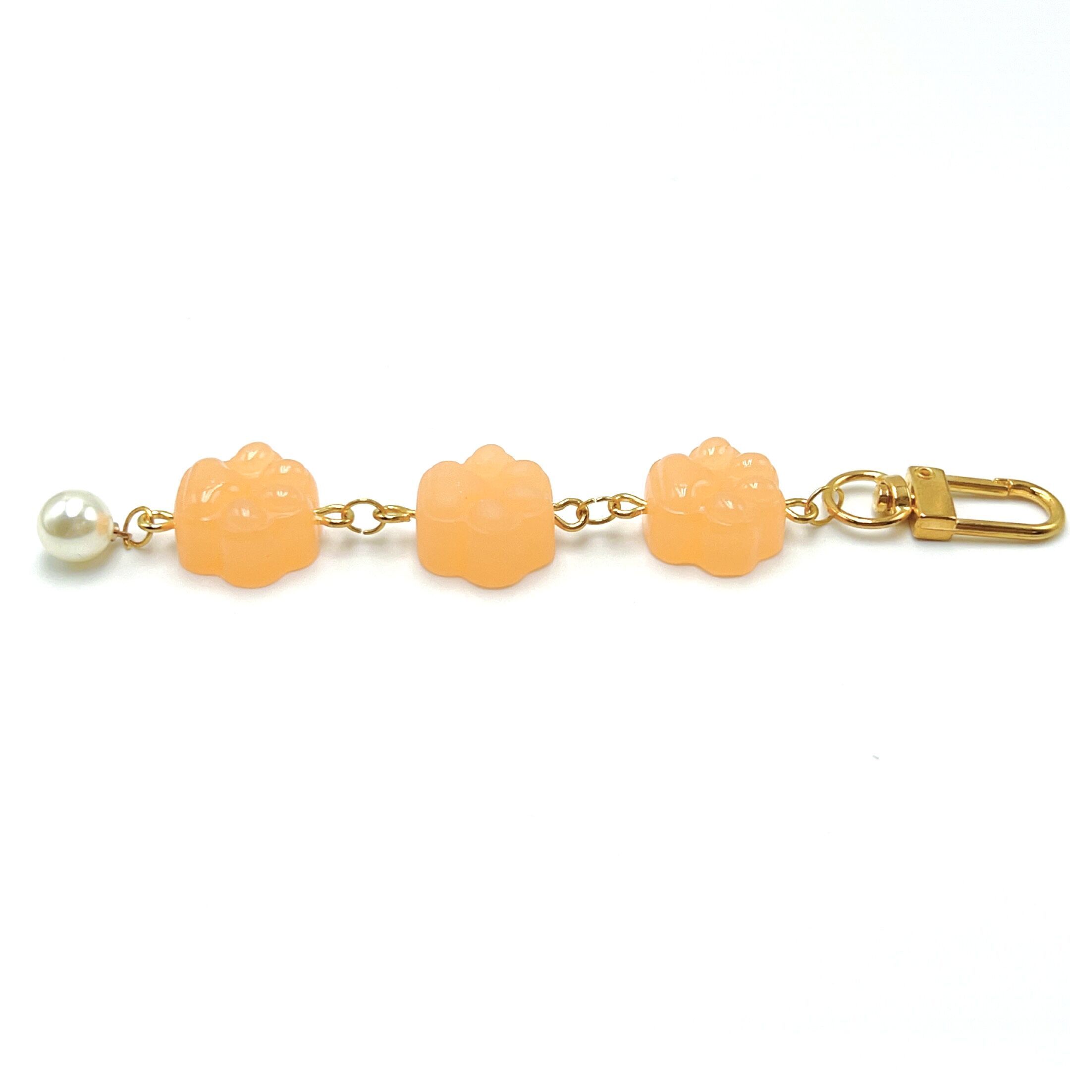 Cute Cat Paw Mini Keychain Resin Accessory for Women