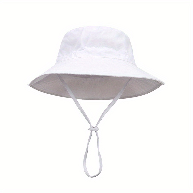 Kids Bucket Hat Chin Strap Sun Hat Children - Temu