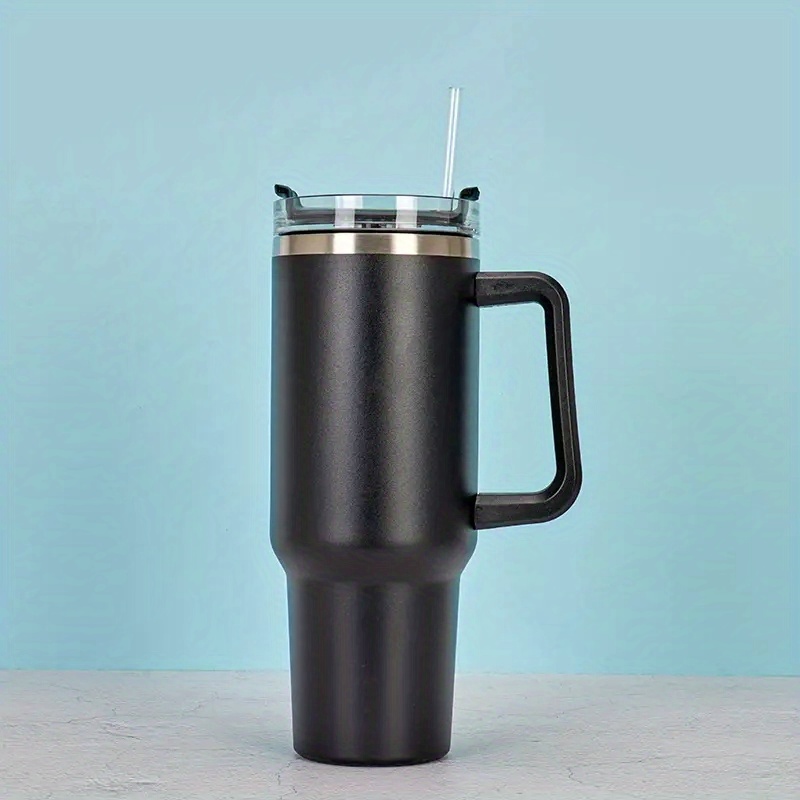 New style 40 OZ Adventure Quencher Travel Tumbler Insulated Cup Handle Lid  Straw
