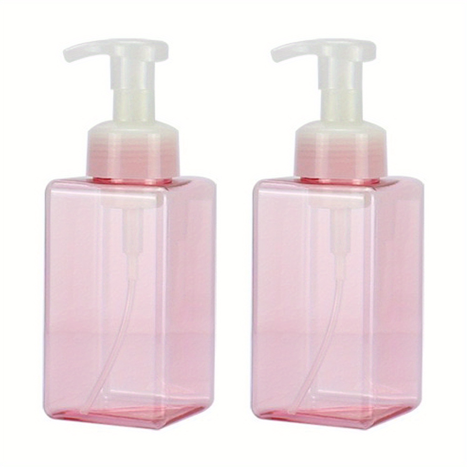 2pcs Foaming Soap Dispenser 450ml Square Pump Bottle B