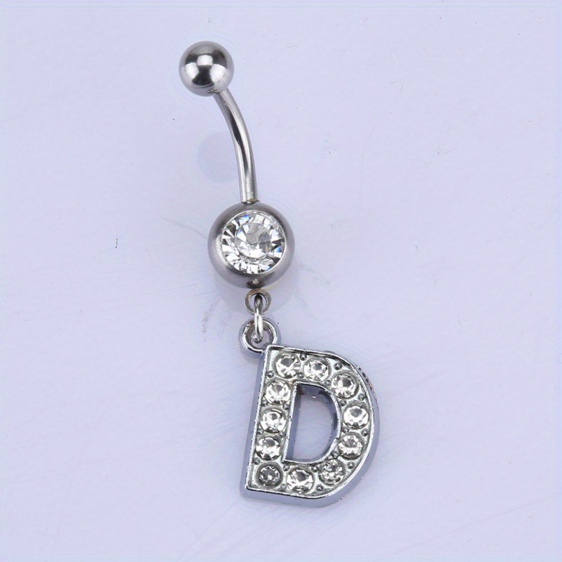 Steel D letters Navel