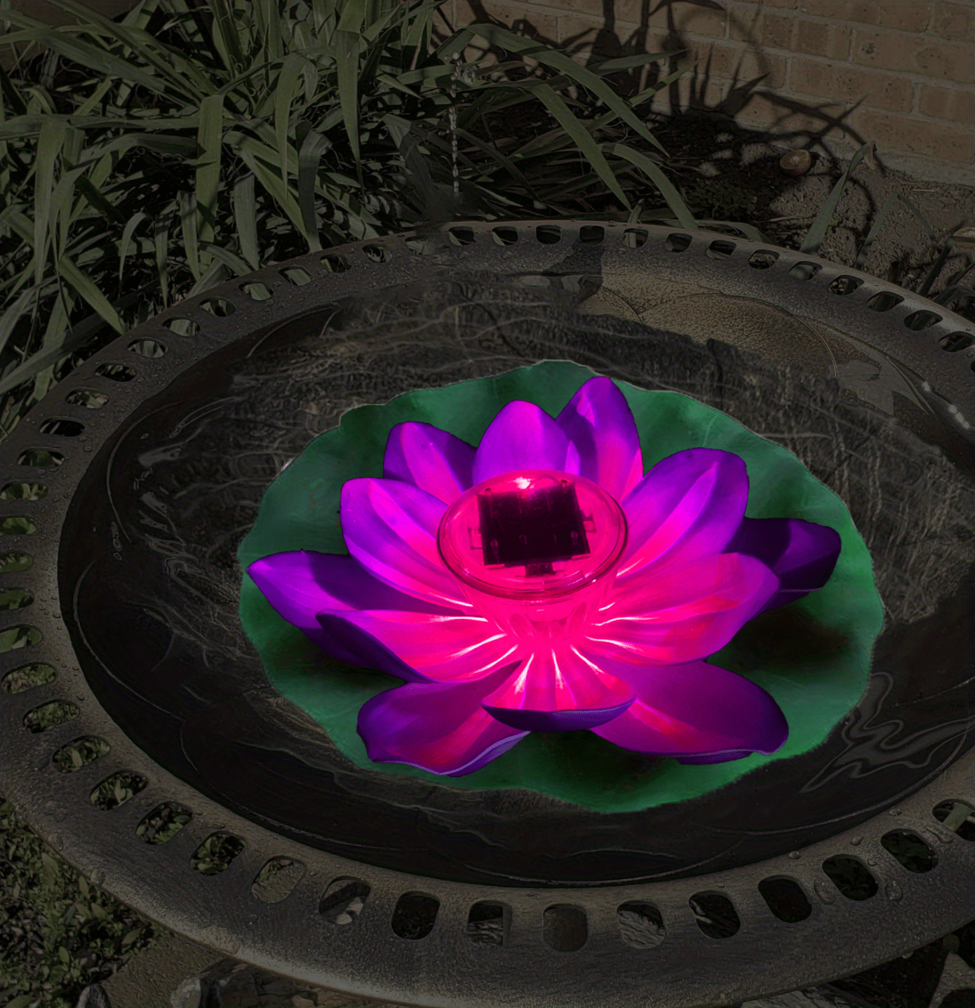 Led Solar Floating Lotus Light Waterproof Pond Light For - Temu