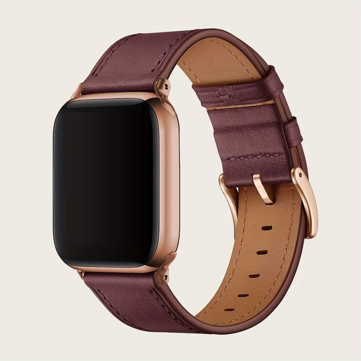 Cow Leather Strap for Apple Watch Band 40mm 41mm 44mm 45mm 38 49mm