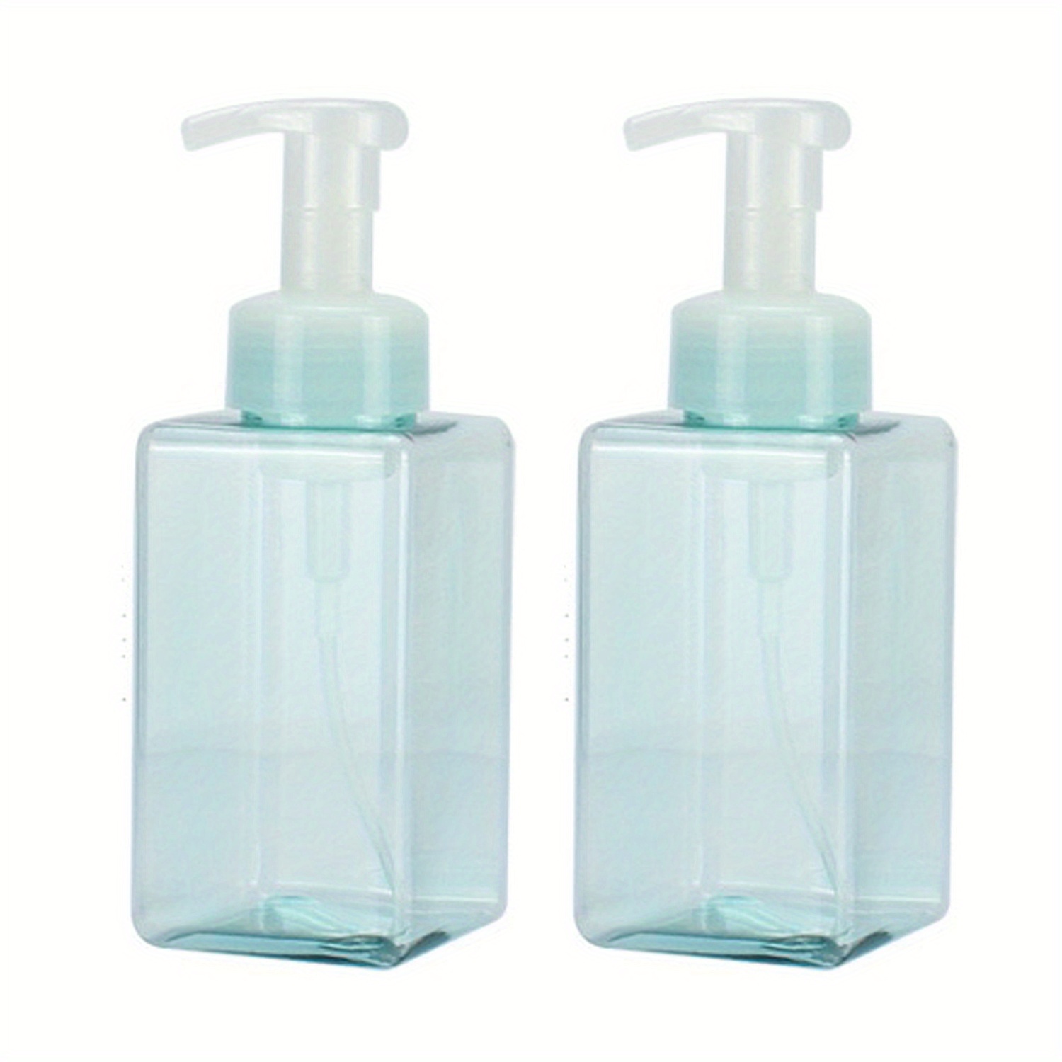 2pcs Foaming Soap Dispenser 450ml Square Pump Bottle B