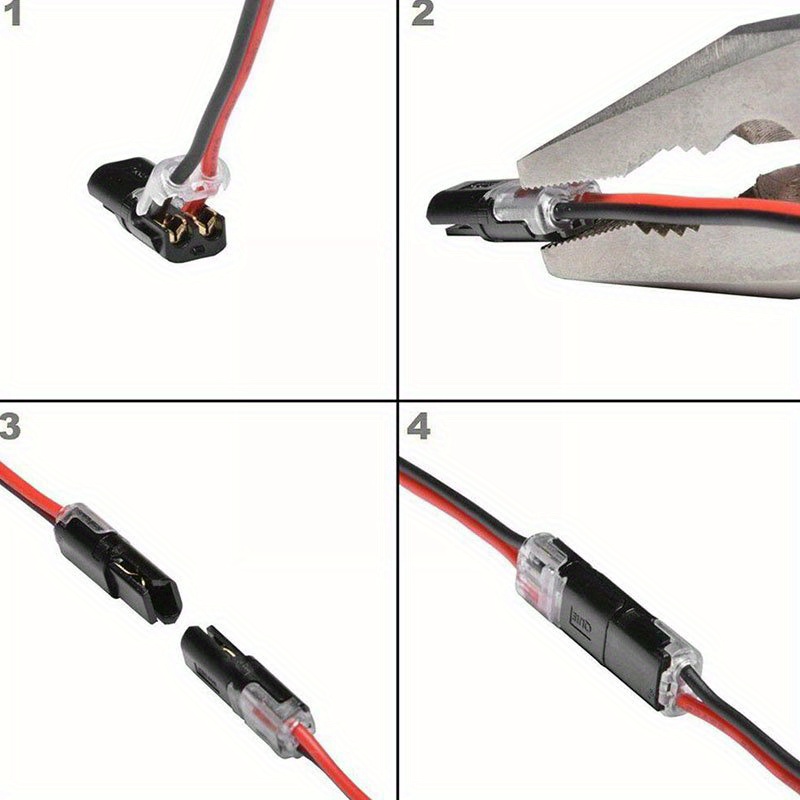 10-50 stücke 2-poliger Stecker wasserdichter elektrischer Stecker Auto  draht kabel Kfz-Steckverbinder-Streifen anschluss