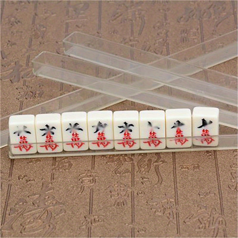 Chinese Mahjong Set,144 Tiles Travel Mahjong Set Mahjong Board