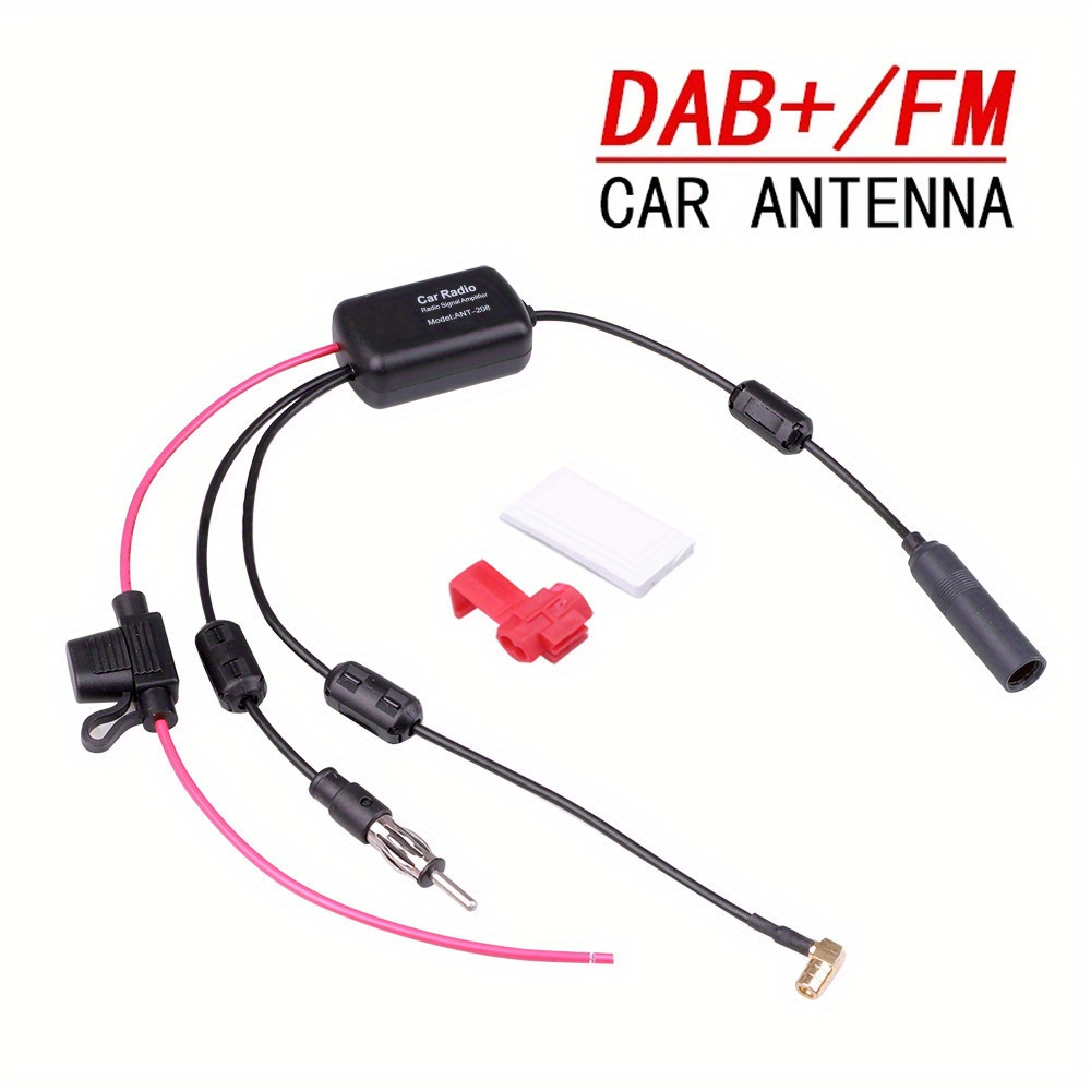 Dioche Antenne radio DAB Antenne Radio Numérique, Antenne de Pare-brise D'autoradio  DAB SMB Connecteur 10DB Signal moto antenne - Cdiscount Auto