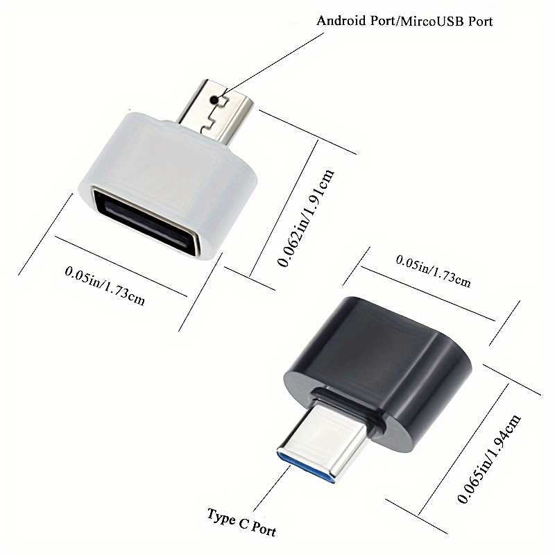 USB-C Adapter for USB Receivers Dongles, Keyboards, Mice / Mouse, Webcams,  Camera Picture Transfer, Portable Hard Drives, Printers, Speakers