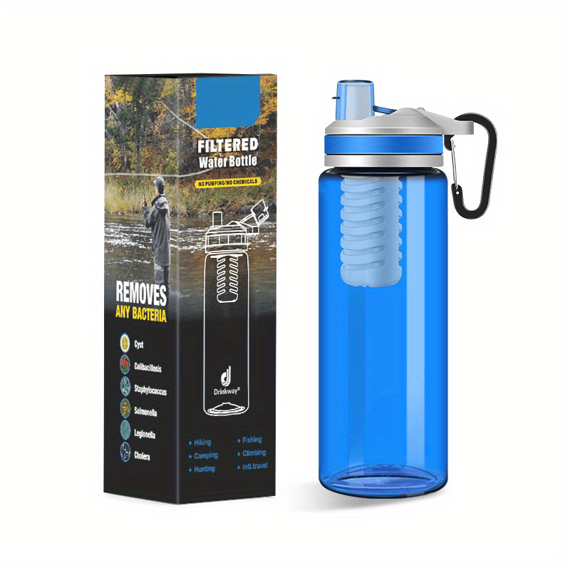 Filtro de agua portátil Paja pa beber filtración Purificador de agua Equipo  de supervivencia pa caminata campamento viaje Sunnimix purificador de agua  portátil