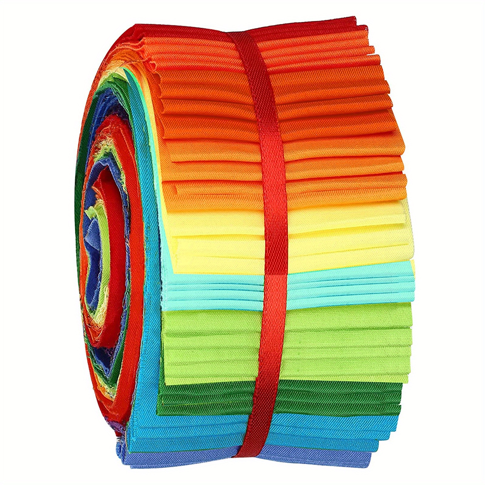 40Pcs Roll Up Cotton Fabric Quilting Strips, Jelly Roll Fabric, Cotton  Craft Fabric Bundle, Patchwork Craft Cotton Quilting Fabric, Cotton Fabric