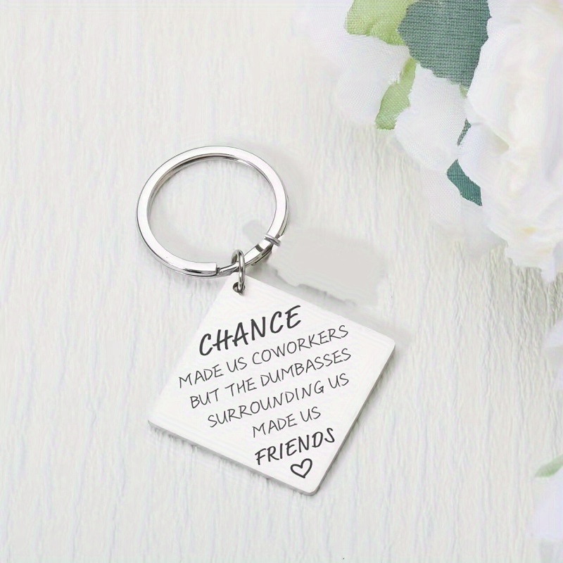 Chance Made Us Coworkers Personalized Funny Keychain For Work Friends ...