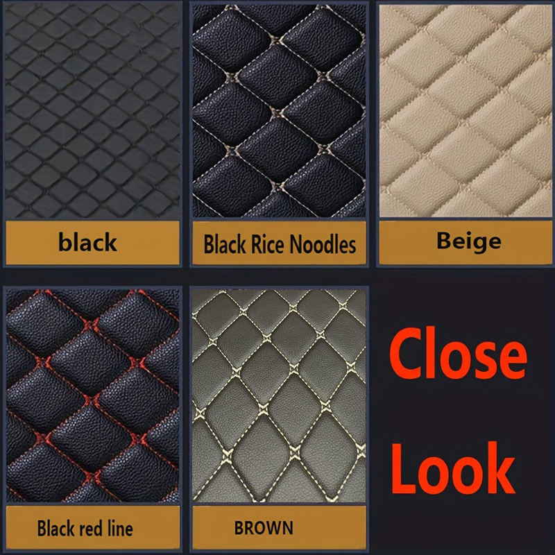 Waterproof Leather Car Mats Set of 4