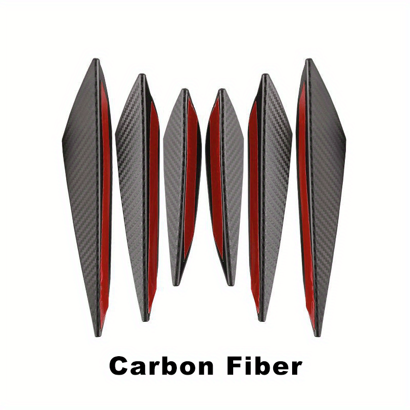 6pcs Kit De Spoiler En Fibre De Carbone De Course Protection