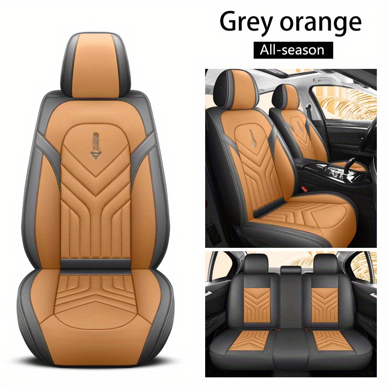 5% Discount Luxury PU Leather Auto Car Seat Covers 5 Seats Full