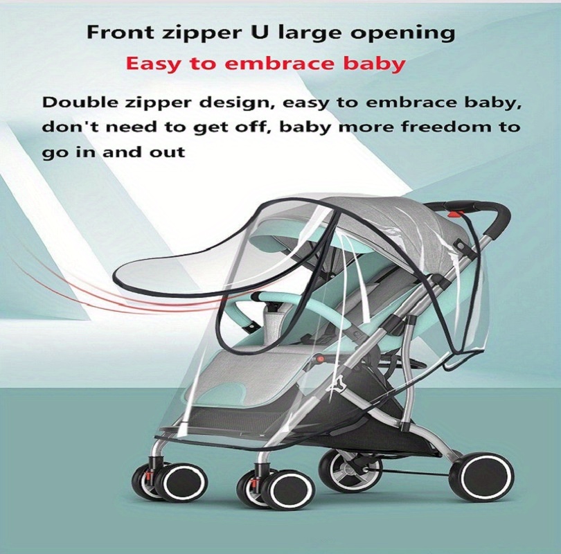 baby stroller rain cover wind rainproof dust proof and   ventilation   to light eva   protection material details 2