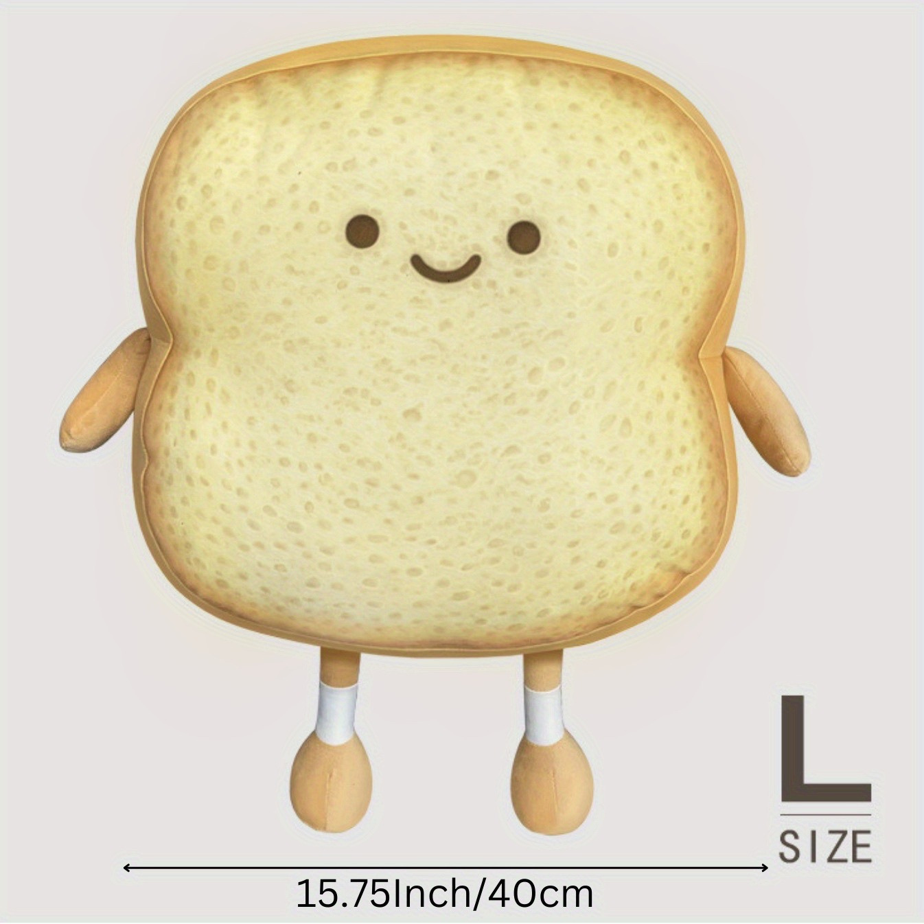 Cute Toast Bread Pillow Funny Food Plush Toy Home Decor Sofa - Temu