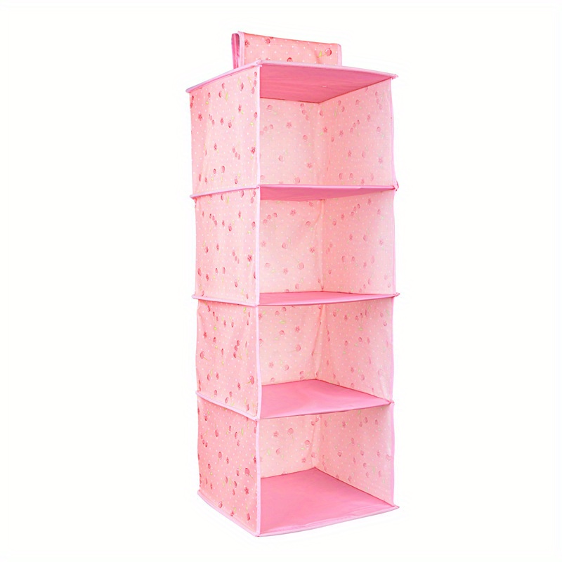 1pc Hanging Wardrobe Shelf Organiser Foldable Dustproof Container