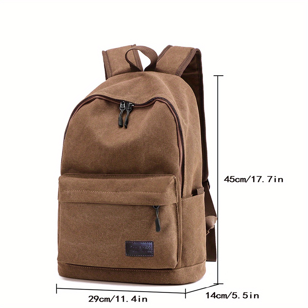 Vintage Canvas Laptop Backpack Outdoor Travel School Bag Temu