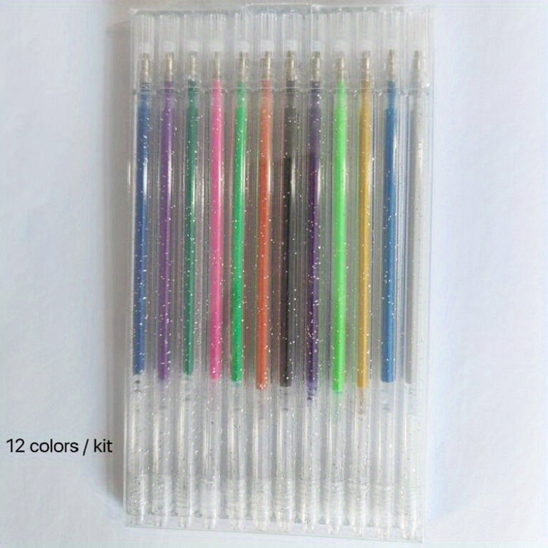 Glitter Pen Colored Gel Glitter Pen Set Glitter Gel Pens - Temu