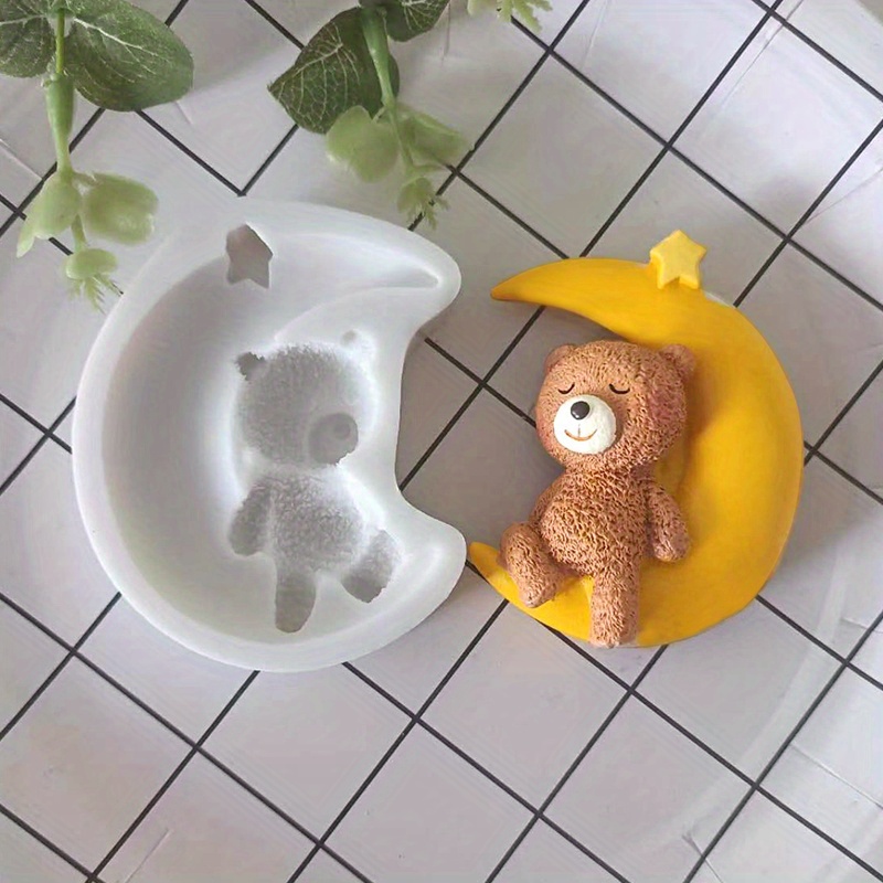 1шт. форма для шоколада с изображением лунохода, 3D силиконовая форма, милая каваи, форма для конфет, форма для фонтана, инструменты для выпечки, кухонные гаджеты, кухонные аксессуары, детали 4