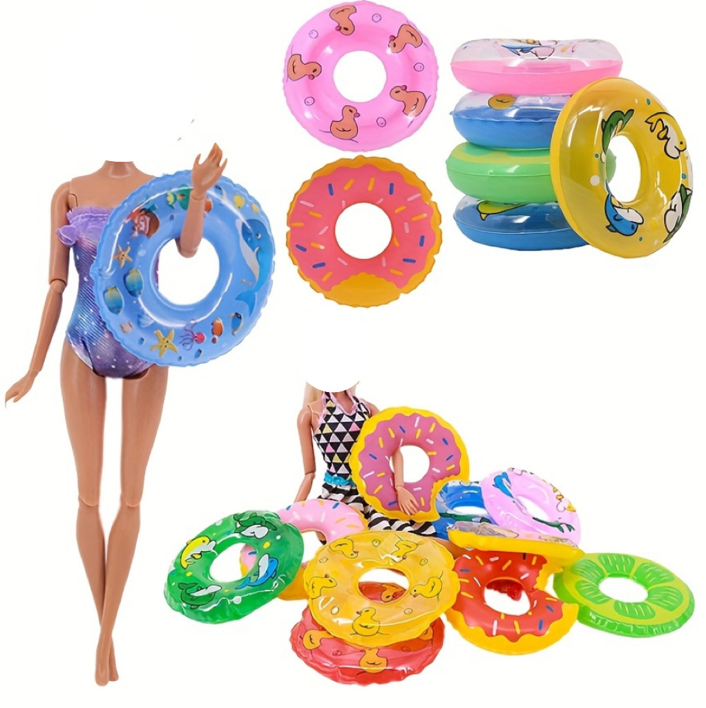 New Swimwear for Barbie Doll Toy Doll Accessories Lifebuoy Beach Ring Toys  Girls Bikini Clothes for Dolls Swim Ring Toy for Girl - AliExpress