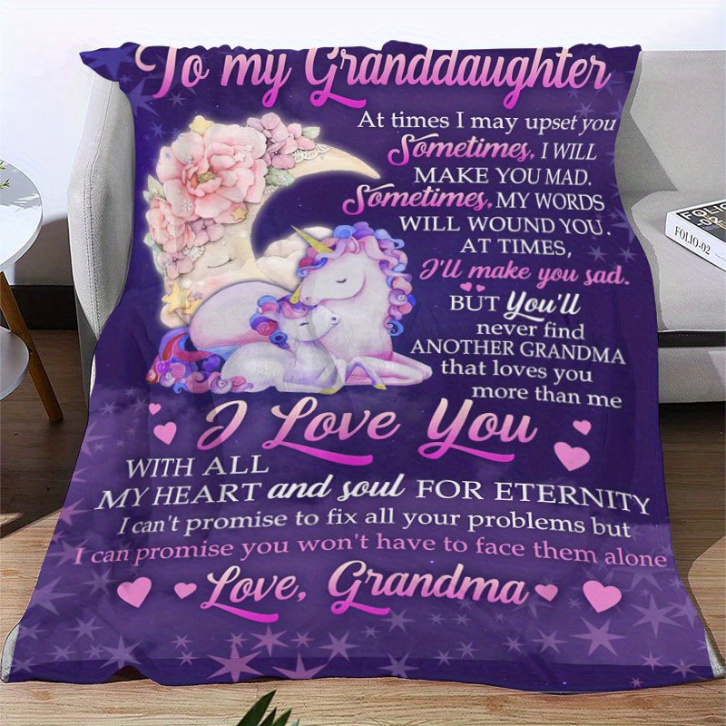 Granddaughter discount unicorn blanket