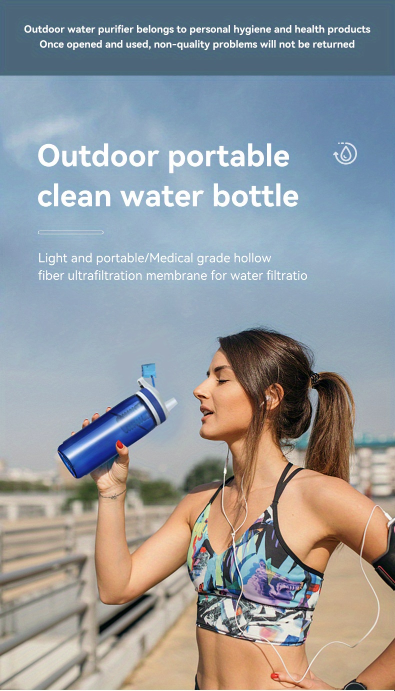 Filtro Agua Portátil Purificador Agua Sistema Filtración Agua, Suministros  Emergencia Supervivencia Aire Libre, Servicio Cliente 24/7