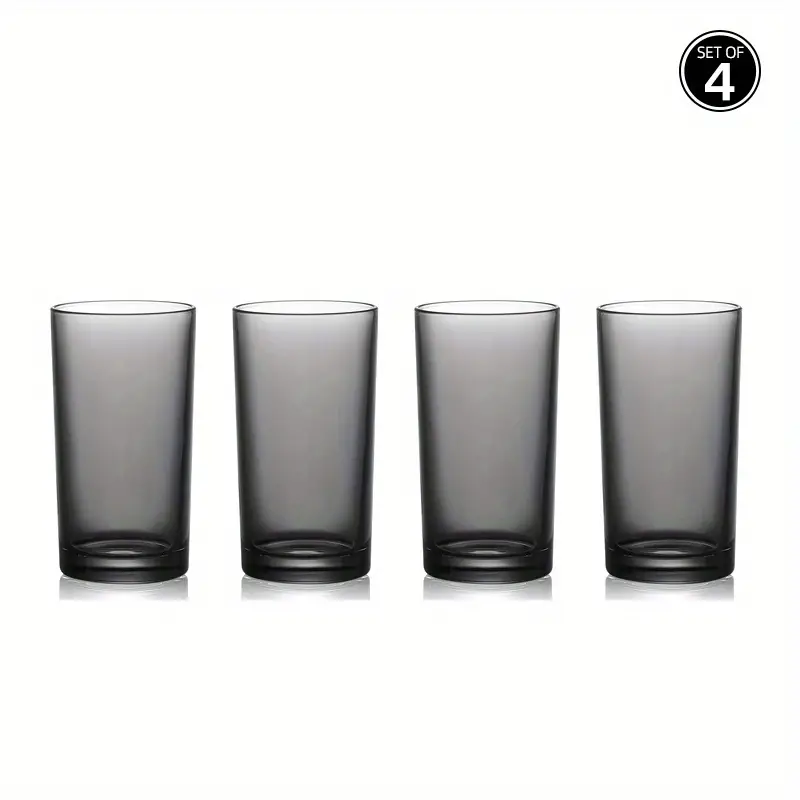 4pcs Highball Drinking Glasses, Tall Glass Cups, Lead Free Crystal Glass,  Water Glasses, Bar Glassware, Drinking Glasses, And Mixed Drink Cocktail Gla