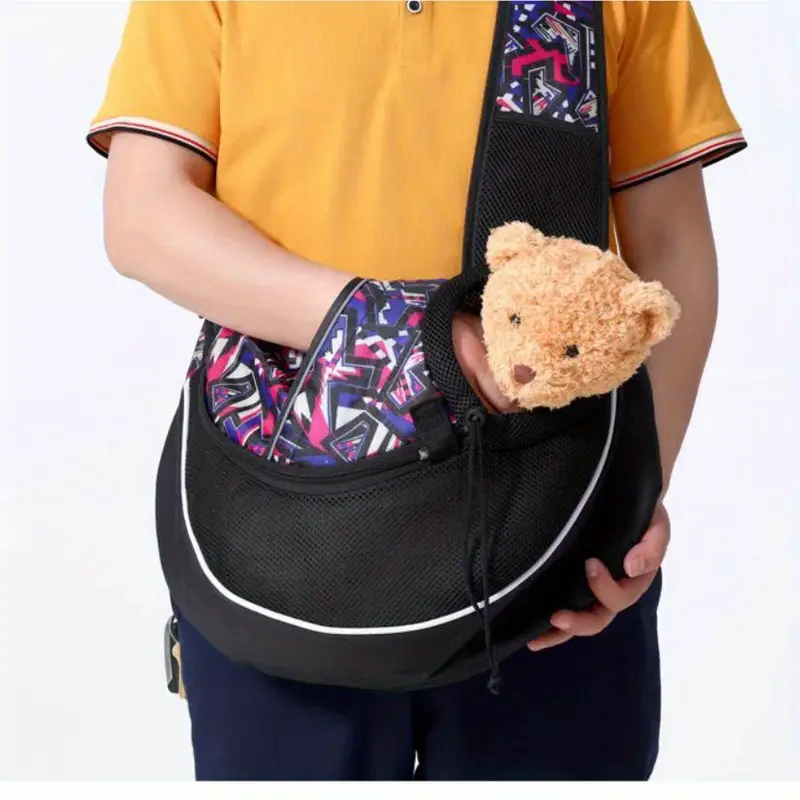 Borsa Porta Animali Sling Regolabile - Zaino Tracolla Per Cani Piccoli, Hands-Free - Foto 11
