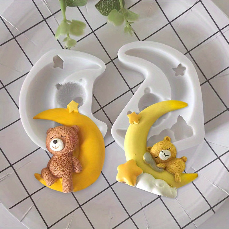 1 шт. форма для шоколада с изображением лунохода, 3D силиконовая форма, милая каваи, форма для конфет, форма для фонтана, инструменты для выпечки, кухонные гаджеты, кухонные аксессуары, детали 3