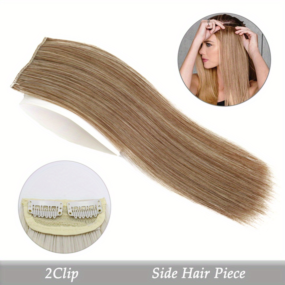 Seamless Pad Thinning Hair Medium Straight Synthetic Side Temu