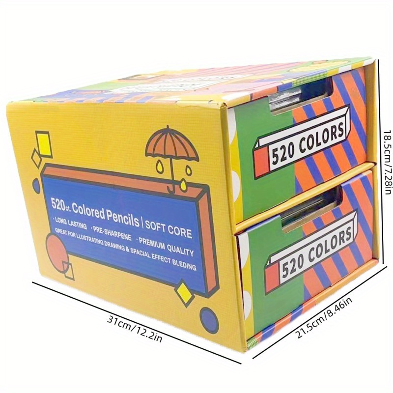 TONGQU Juego de lápices de colorear, juego de lápices de colores  profesionales para adultos con caja, perfecto para dibujar, sombrear,  colorear