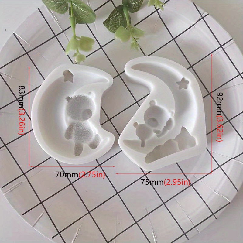 1шт. форма для шоколада с изображением лунохода, 3D силиконовая форма, милая каваи, форма для конфет, форма для фонтана, инструменты для выпечки, кухонные гаджеты, кухонные аксессуары, детали 2