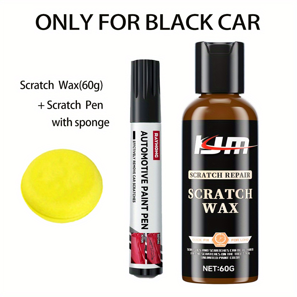 Car Wax Scratch Repair Kit - Scratch Pen & Sponge - Anti Scratch Care
