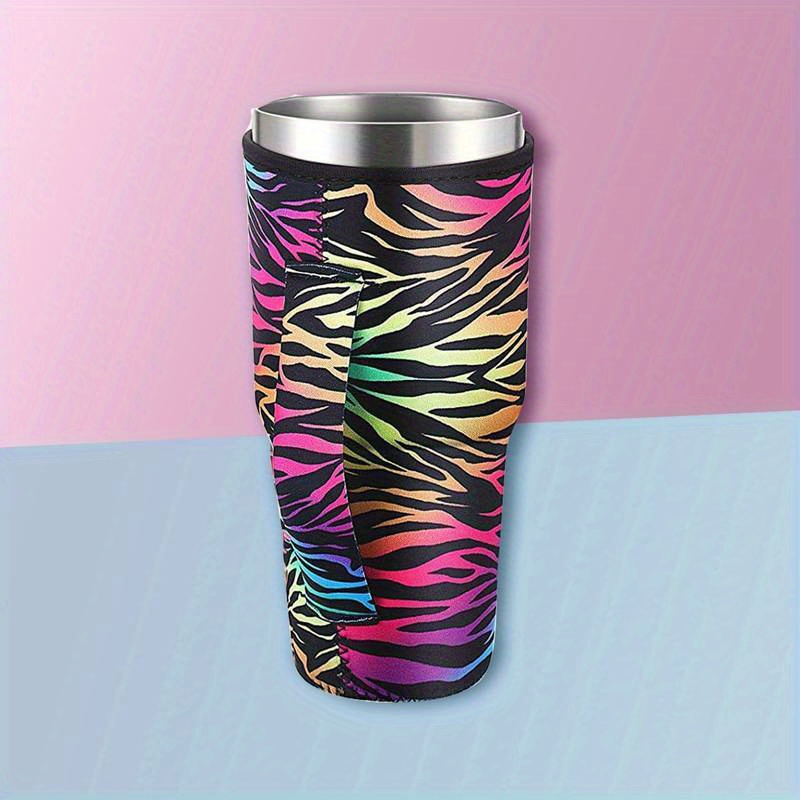 Hot Pink METALLIC Leopard Stainless Steel Tumbler