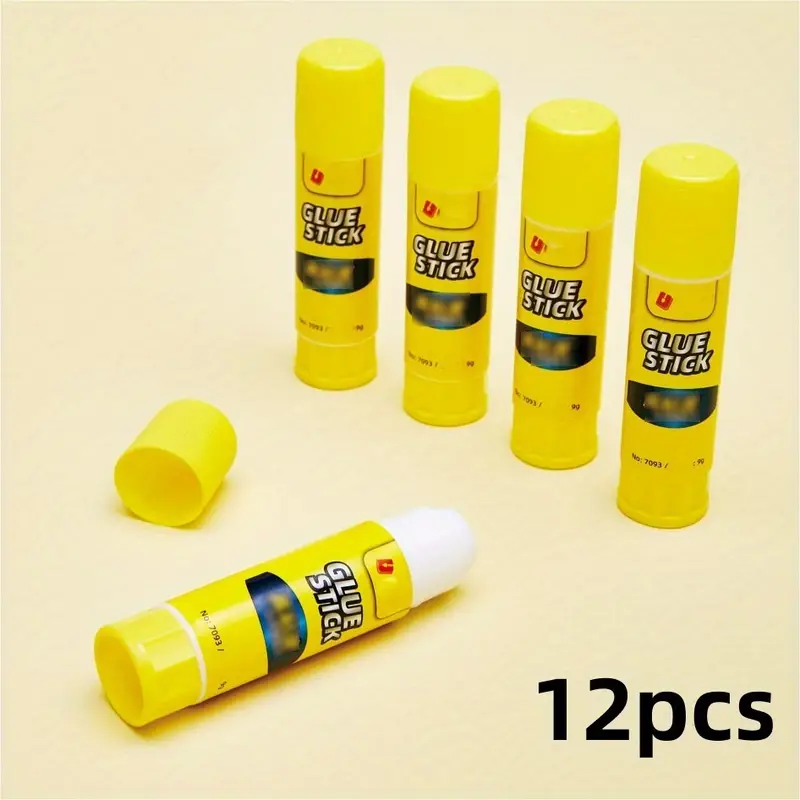 12pcs Formaldehyde-Free Strong Solid Glue Sticks - Perfect for Handmade  Crafts, Office Stationery & Preschool Projects!