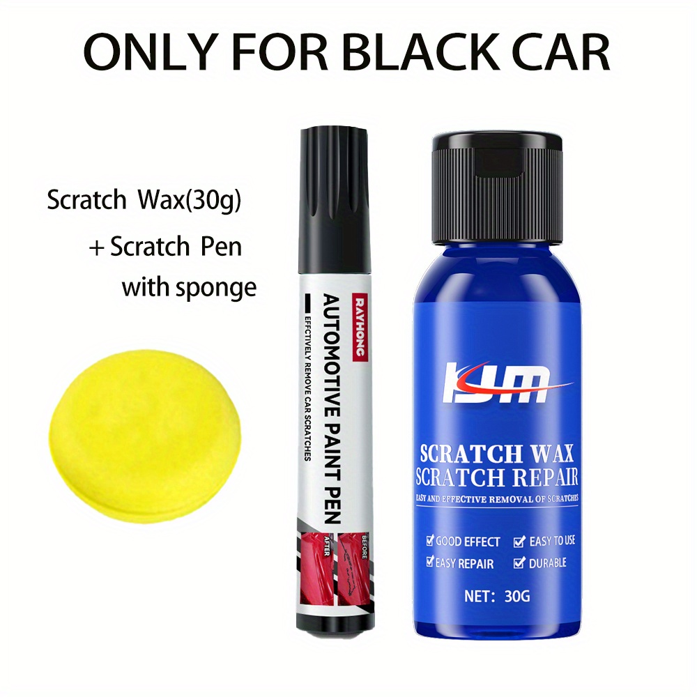 Car Wax Scratch Repair Kit - Scratch Pen & Sponge - Anti Scratch Care