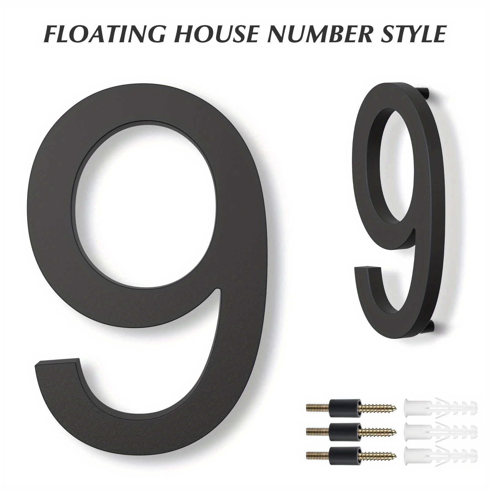 Floating Large House Numbers Outside Address Numbers House Temu