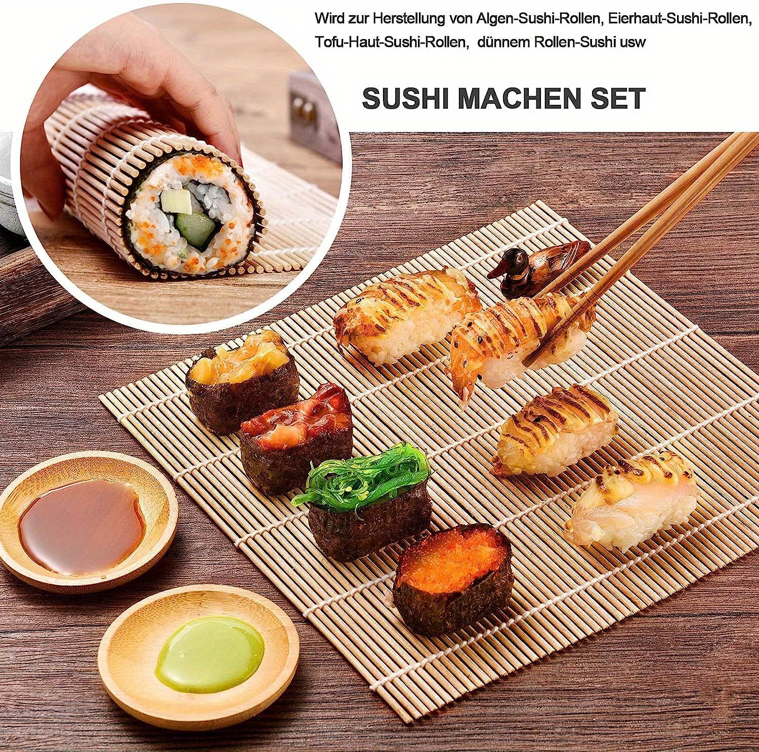 Japanese DIY Sushi Maker Kit Of Brown Rice Sushi And Roll Cooking