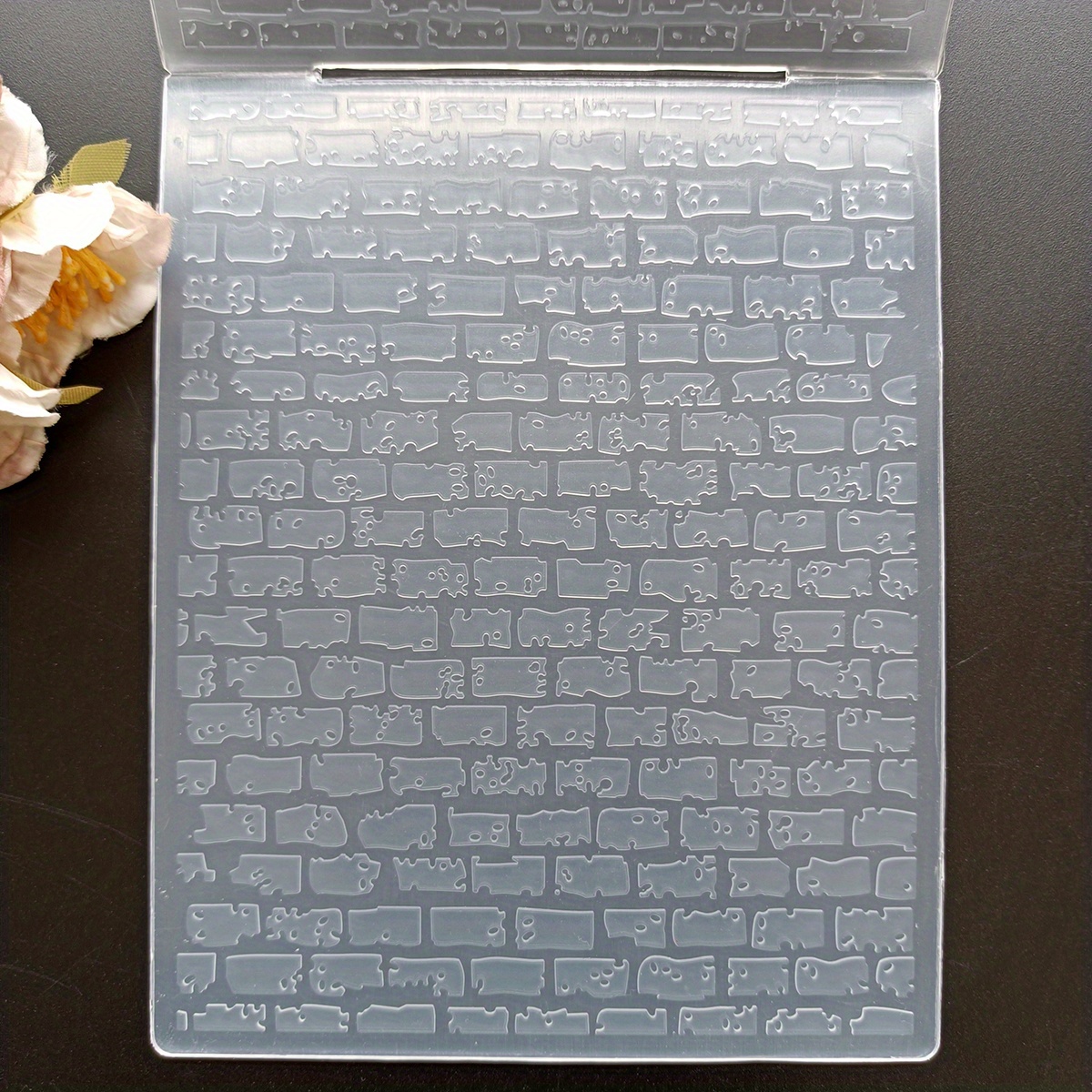 Wall Tiles/bricks Embossed Folder Plastic Embossing Folders - Temu