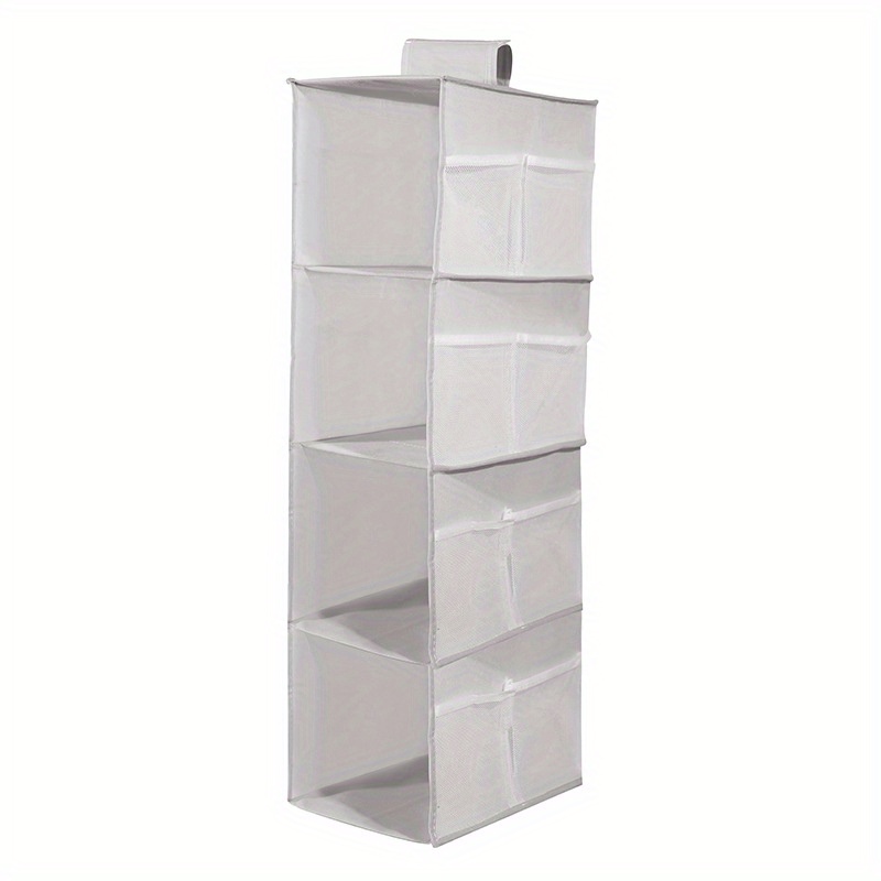 1pc Hanging Wardrobe Shelf Organiser Foldable Dustproof Container