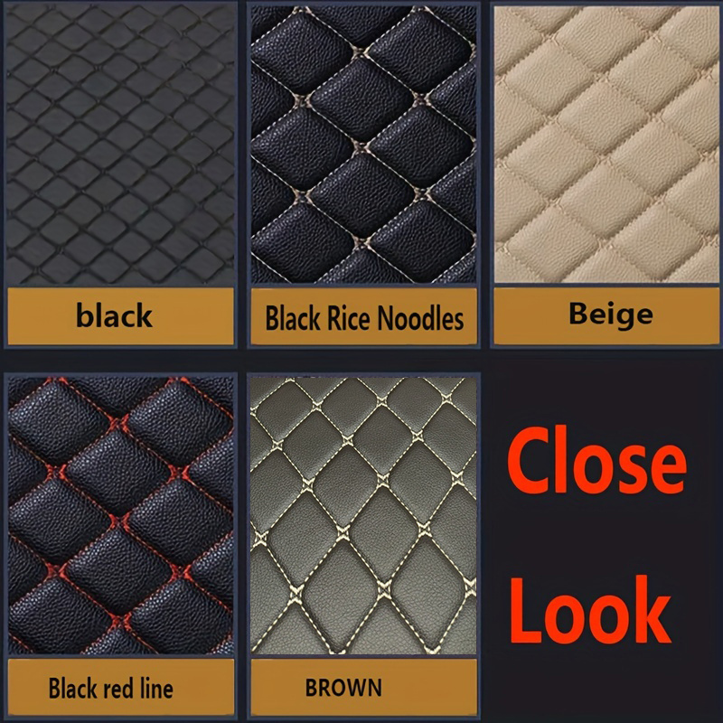 Brown Rubber Car Floor Mats - Universal Fitting, High-Quality