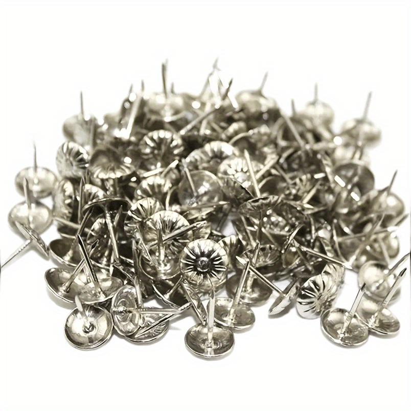 Golden Silvery Decorative Thumb Tacks Pushpins For Photos - Temu