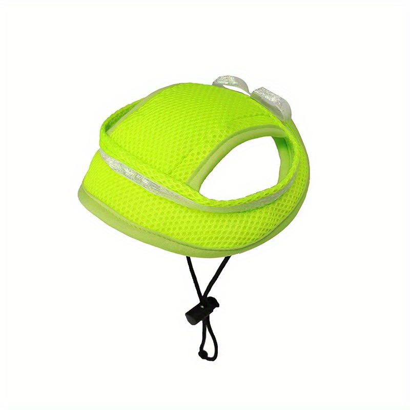 TEMU 1pc Sombrero De Mascota Con Decoración De Lazo Y Cuerda Ajustable Para Perros Y Gatos Para Protección Solar Al Aire