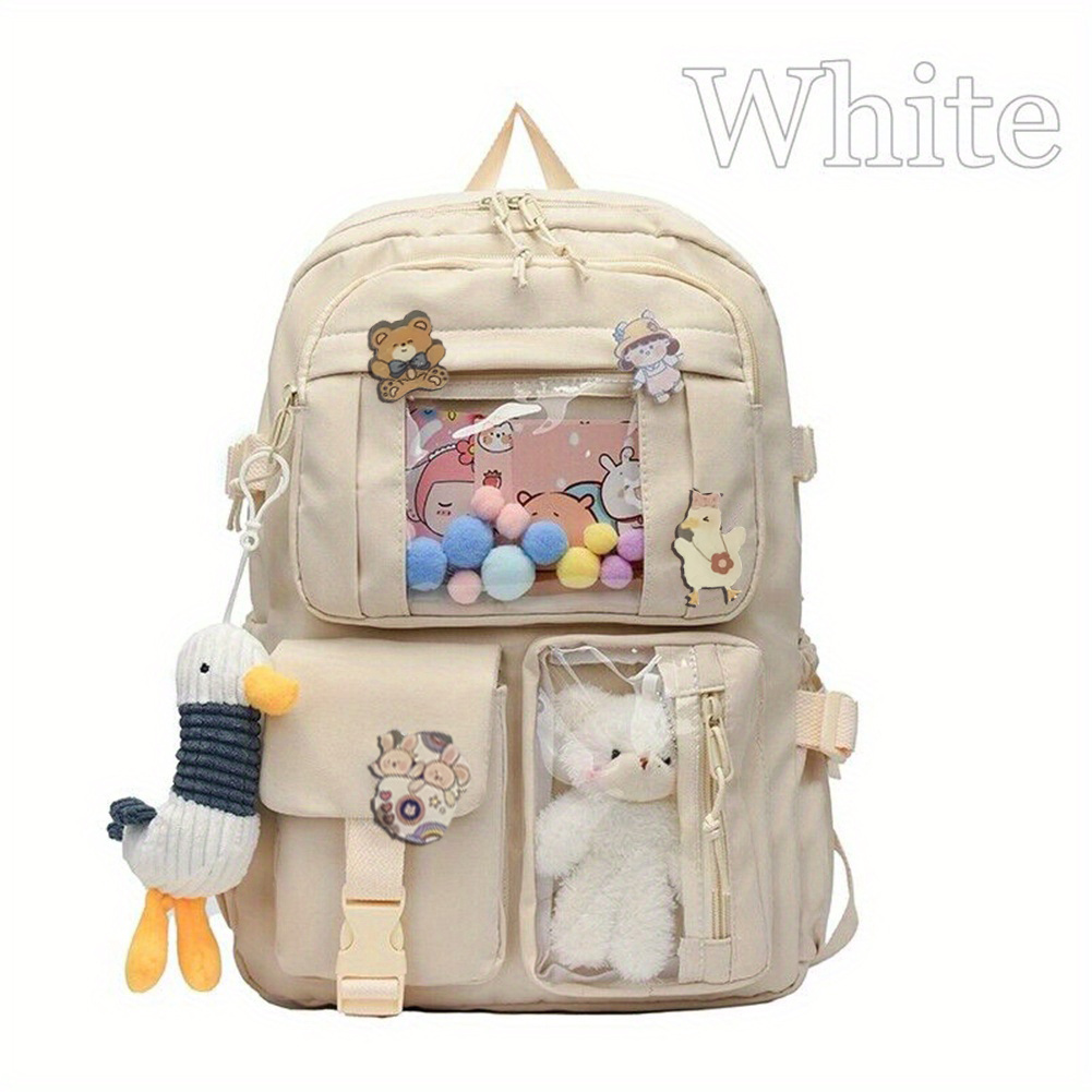 Waterproof School Backpack For Girls Four Badges