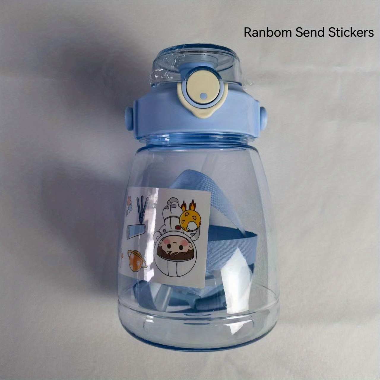 Bpa free Leakproof Water Bottle With Straw Stickers Kawaii - Temu