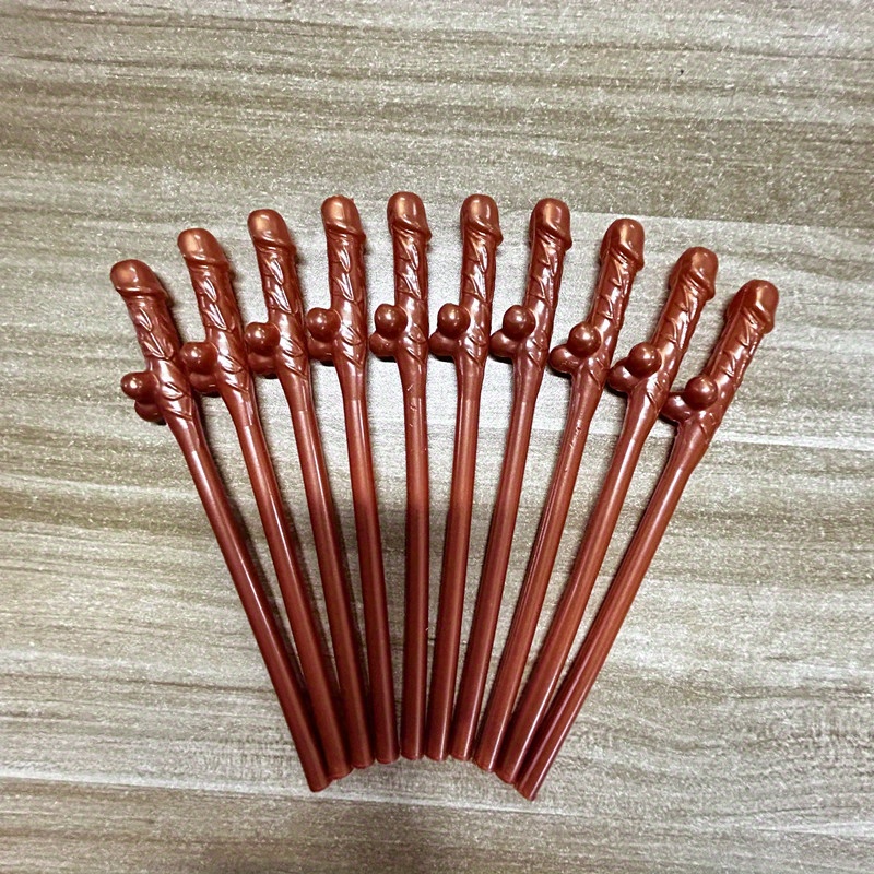 Penis Straws RED ***